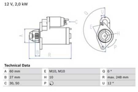 Startmotor, mercedes-benz, 276 906 13 00, 276 906 24 00, A 276 906 13 00, A 276 906 24 00