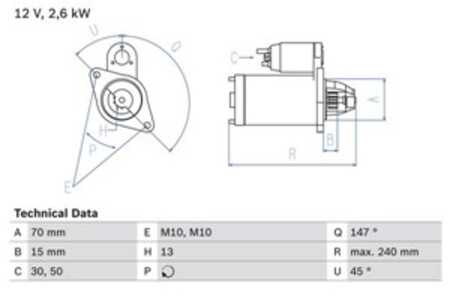 Startmotor, mercedes-benz, 000 906 23 02 80, 000 906 23 02, 651 906 00 00 80, 651 906 00 00, A 000 906 23 02 80, A 000 906 23 0