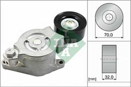 Sträckare, flerspårsrem, mazda 3, 3 sedan, 6 hatchback, 6 kombi, 6 sedan, cx-7, R2AA15980B, R2AA-15-980B, R2AA15980C, R2AA-15-9