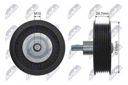 Styrrulle, drivrem/kilrem, ford,mercedes-benz, 1717609, A6422300342, BK3Q6C344BA, BK3Q-6C344-BA