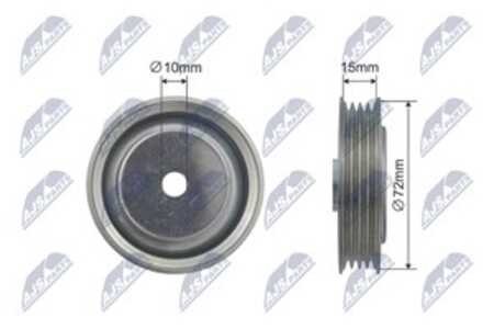 Styrrulle, drivrem/kilrem, honda,subaru, 38942P01003, 38942-P01-003, 38942P2KT01, 38942-P2K-T01, 38942P3F003, 38942-P3F-003, 38