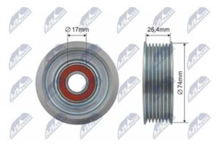 Styrrulle, drivrem/kilrem, honda accord tourer vii, civic hatchback vii, 31190PRA000, 31190-PRA-000, 31190RBA000, 31190-RBA-000