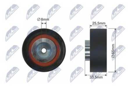 Styrrulle, drivrem/kilrem, land rover freelander i, freelander soft top i, PQR100880