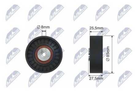 Styrrulle, drivrem/kilrem, audi 100 c4 avant, 100 c4 sedan, a6 c4, a6 c4 avant, a6 c5, a6 c5 avant, a8 d2, v8, 077903341, 77903