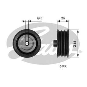 Styrrulle, drivrem, ford, 1731730, CC1Q19A216AB