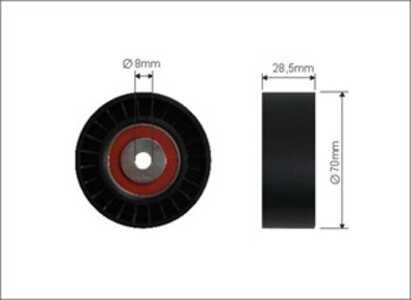 Styrrulle, drivrem, ford fiesta iii, jeep grand cherokee i, rover 800, 800 coupé, 800 halvkombi, 03G145276, 05080422AA, A665202