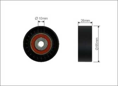 Styrrulle, drivrem, alfa romeo,citroën,fiat,lancia,peugeot,renault, 5751.72, 575172