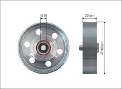 Styrrulle, drivrem, toyota, 1660327010, 16603-27010, 1660327011, 16603-27011, 1662027020, 16620-27020, 1662027021, 16620-27021