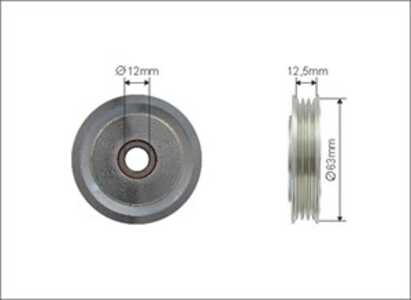 Styrrulle, drivrem, toyota prius liftback, 1663021020, 16630-21020