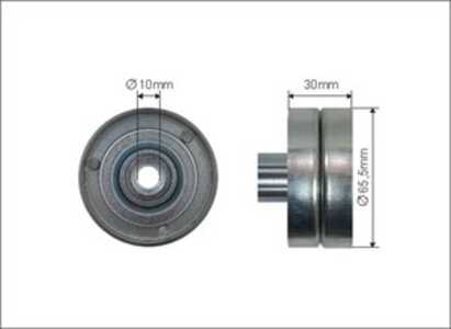 Styrrulle, drivrem, ford, 1717608, 2052516, BK3Q6C344AB, BK3Q-6C344-AB, BK3Q6C344AC, BK3Q-6C344-AC