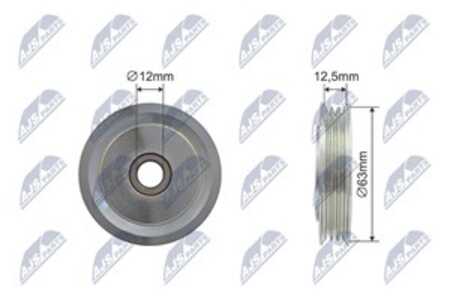 Styrrulle, drivrem, toyota prius liftback, prius sedan, 1663021020, 16630-21020