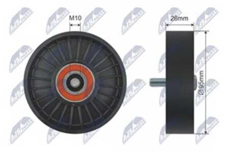 Styrrulle, drivrem, hyundai,kia, 252862B000, 25286-2B000, 252862B010, 25286-2B010, 252862B040, 25286-2B040