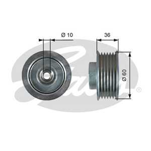 Styrrulle, drivrem, suzuki grand vitara i, 4916065D40