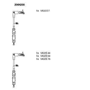 Tändkabelsats, skoda,vw, 06A 905 409 N