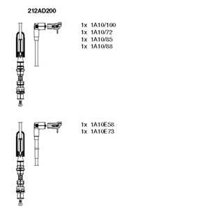 Tändkabelsats, vw bora i, bora variant, golf iv, golf variant iv, 021 905 409 AD, 1J0 998 031