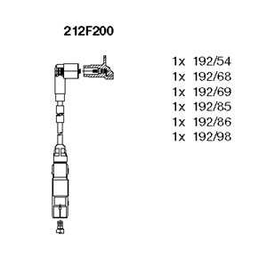 Tändkabelsats, ford galaxy i, vw golf iii, passat b3/b4 variant, sharan, vento, 021 905 409 F, 021 905 409 J, 021 905 409 N, 02