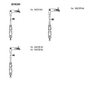 Tändkabelsats, audi a4 b5, a4 b6, a4 b6 avant, vw passat b5, 06B 905 409 E, 06B 905 431 A