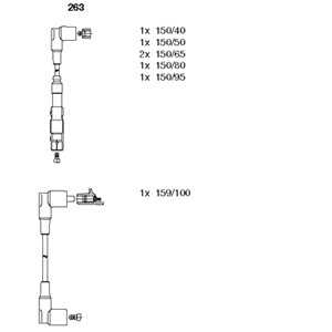 Tändkabelsats, mercedes-benz, A 102 150 53 18, A 102 150 54 18, A 102 150 55 18, A 102 150 56 18