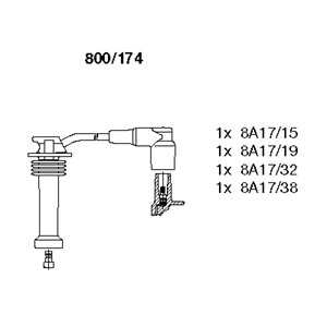 Tändkabelsats, ford,mazda,volvo, 30731424