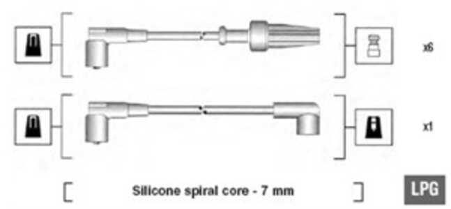 Tändkabelsats, citroën xm, xm break, peugeot 605