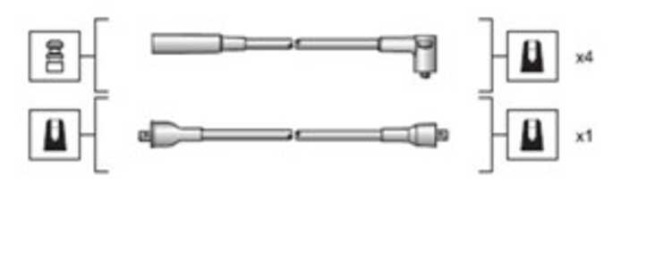 Tändkabelsats, audi,dacia,fiat,honda,lada,mazda,nissan,seat,skoda,toyota,vw,yugo