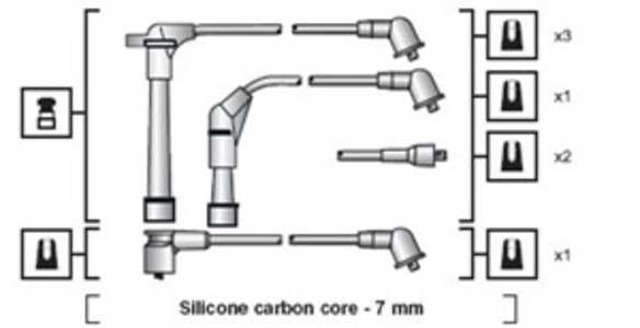 Tändkabelsats, nissan maxima iii, terrano i, 5967.K9