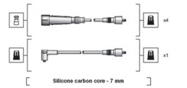 Tändkabelsats, audi,vw