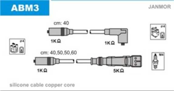 Tändkabelsats, audi 80 b2 sedan, 80 b3 sedan, 80 b4 avant, 80 b4 sedan, coupe b2, coupe b3, 052998031, 056998031, 059998031, 17