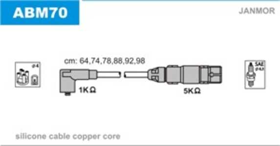 Tändkabelsats, ford galaxy i, vw golf iii, passat b3/b4, passat b3/b4 variant, sharan, vento, 021 905 409 F, 021 905 409 J, 021