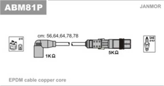 Tändkabelsats, vw bora i, bora variant, golf iv, golf variant iv, passat b5, passat b5 variant, 071 905 409 C, 071 905 409 D, 0