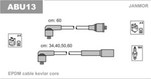 Tändkabelsats, seat,vw, N 100 502 07, N100502.02, N100502.04, N100502.05, N100502.06, N100702.10