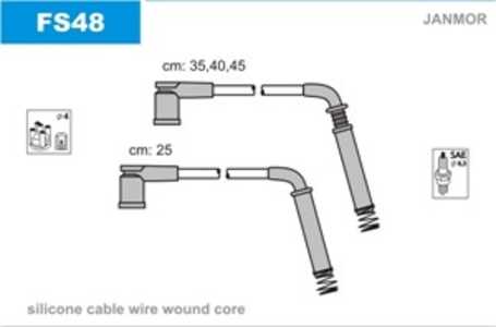 Tändkabelsats, ford fiesta v, fiesta van v, ka, street ka, 1319060, 1319061, 1319062, 1319063, XS6F-12286-B4C