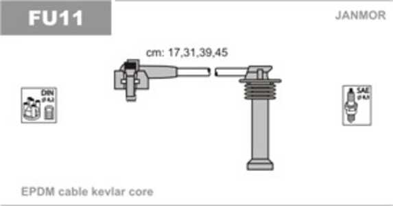 Tändkabelsats, ford, 1006346, 1006347, 1006348, 1006349, 1012436, 1063615