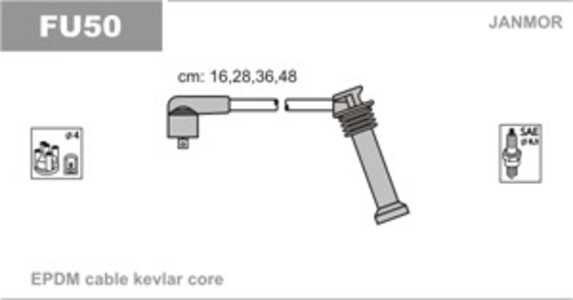 Tändkabelsats, ford,mazda, L 813-18-140 B, L 813-18-140 C