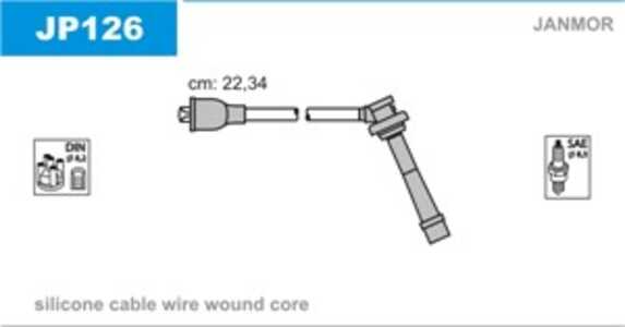 Tändkabelsats, suzuki, 33705-66D00, 33705-80G00, 33705-80G00-000, 33705-86G00, 33705-86G00-000, 71742423