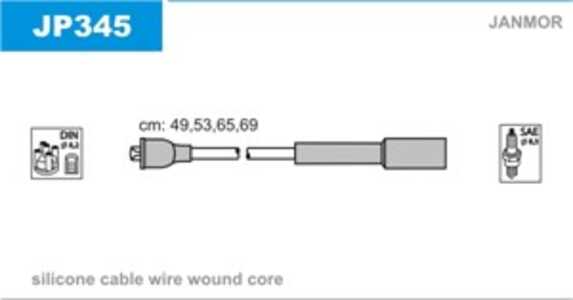 Tändkabelsats, mazda 323 c v, 323 f vi, 323 p v, 323 s v, 323 s vi, B 33G-18-140 A, B 33G-18-140 B, B 3M5-18-140, Z E23-18-140