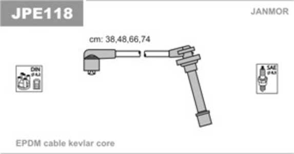 Tändkabelsats, nissan, 22440-57Y10, 22440-73C10