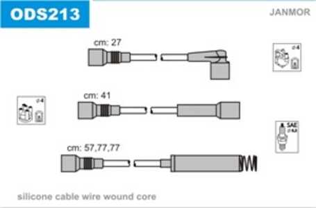 Tändkabelsats, opel calibra a, corsa a tr, vectra a, vectra a halvkombi, 1612498, 1612499, 1612500, 1612530, 1612536, 1612537, 