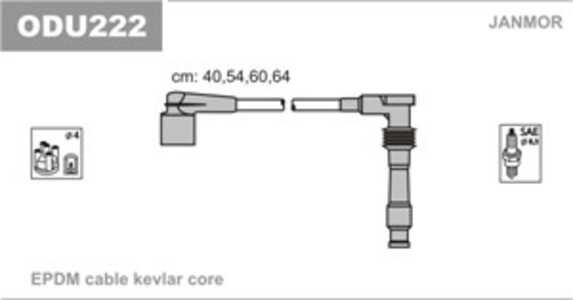 Tändkabelsats, opel,vauxhall, 1282077, 1282078, 1282079, 1282080, 1282146, 1282147, 1282153, 1282154, 1282155, 1282156, 1612552