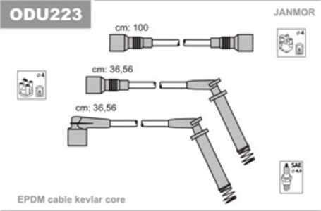 Tändkabelsats, opel,vauxhall, 1612558, 1612559, 1612560, 90443692, 90443693, 90443694