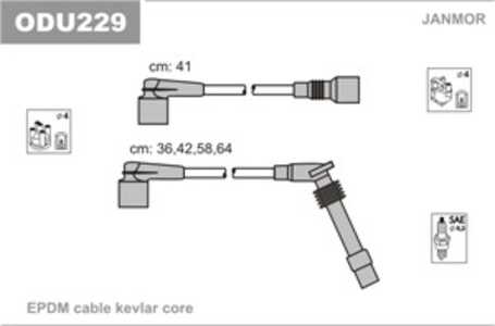 Tändkabelsats, opel, 1612606, 1612607, 1612639, 90510857, 90510858