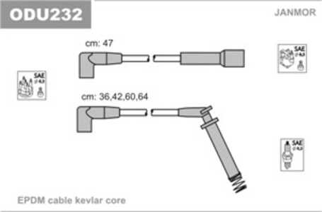 Tändkabelsats, opel,vauxhall, 1612554, 1612555, 1612610, 90442051, 90443688, 90443689