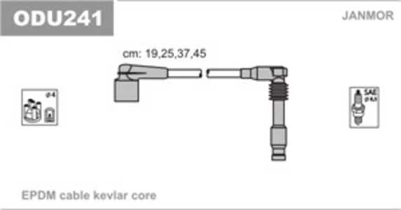 Tändkabelsats, opel,vauxhall, 1612001, 1612013, 1612598, 1612646, 90443584, 90487571, 9119169, 96190263, 96460220