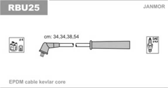 Tändkabelsats, renault clio ii, kangoo, kangoo express, megane i, megane scenic, 7 700 273 226, 7700100590B, 7700273826