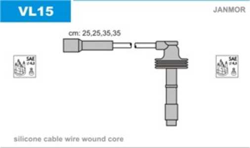 Tändkabelsats, volvo s40 i, v40 kombi, 1275284, 74 31 275 284