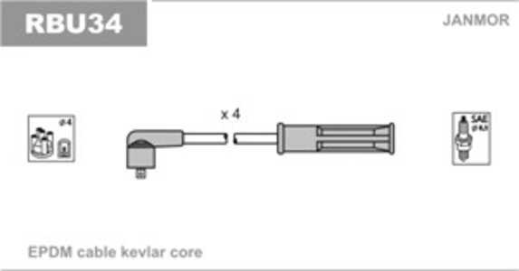 Tändkabelsats, dacia logan, logan mcv, sandero, solenza, renault megane i, megane grandtour i, thalia i, 77 00 273 826, 7700273