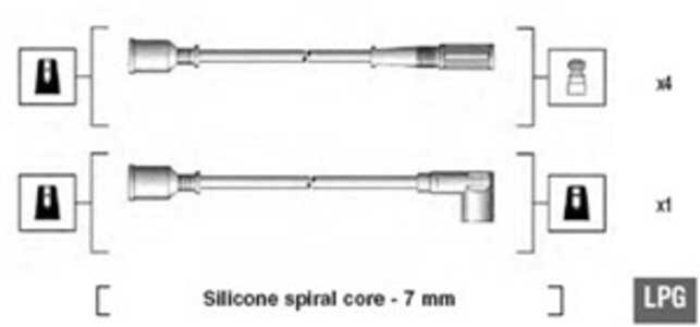 Tändkabelsats, honda accord iii, accord aerodeck iii, prelude ii, prelude iii, 7598155