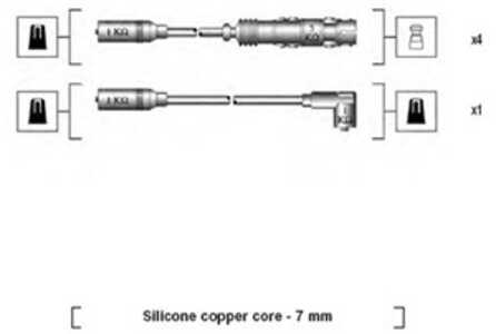 Tändkabelsats, ford galaxy i, seat alhambra, cordoba, ibiza ii, toledo i, vw golf iii, sharan