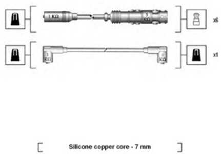 Tändkabelsats, vw corrado, golf iii, golf variant iii, passat b3/b4, passat b3/b4 variant, vento