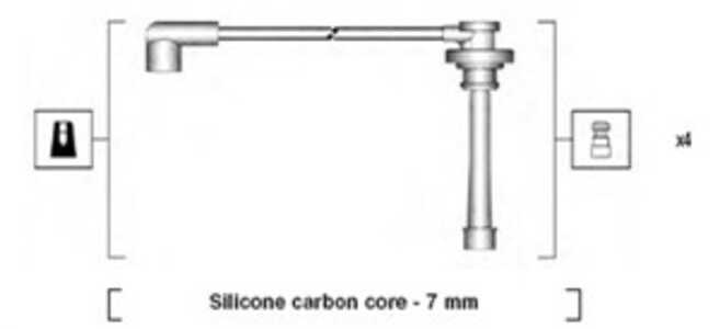 Tändkabelsats, mitsubishi, MD 334 027, MD 334 028, MD 334 029, MD193015, MD334017, MD334021